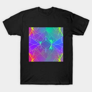 Neon Line Geometric T-Shirt